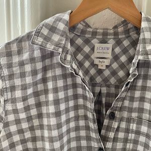 J. Crew Plaid Quarter Button Down